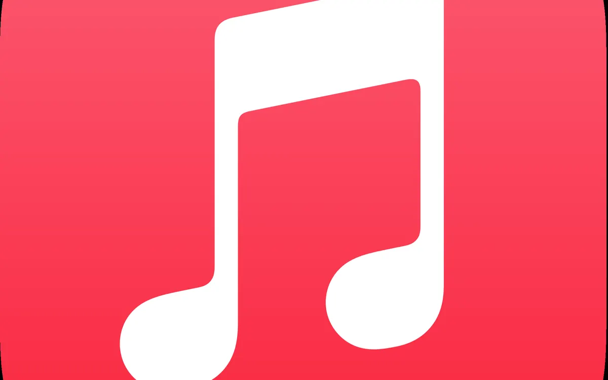 The previous red Apple Music app icon with a white music note (illustrative image)