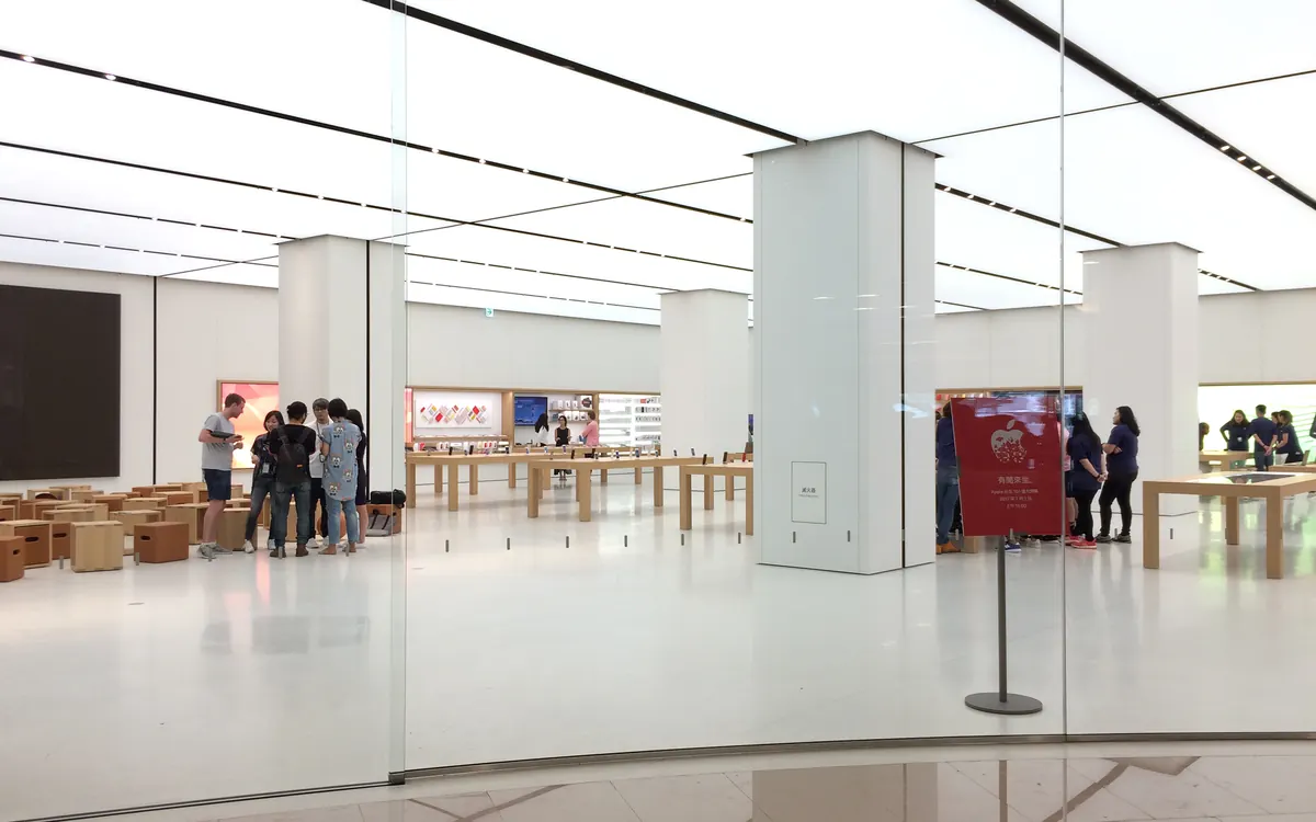 Interior of the Apple Store at Taipei 101 in Taiwan (illustrative photo)