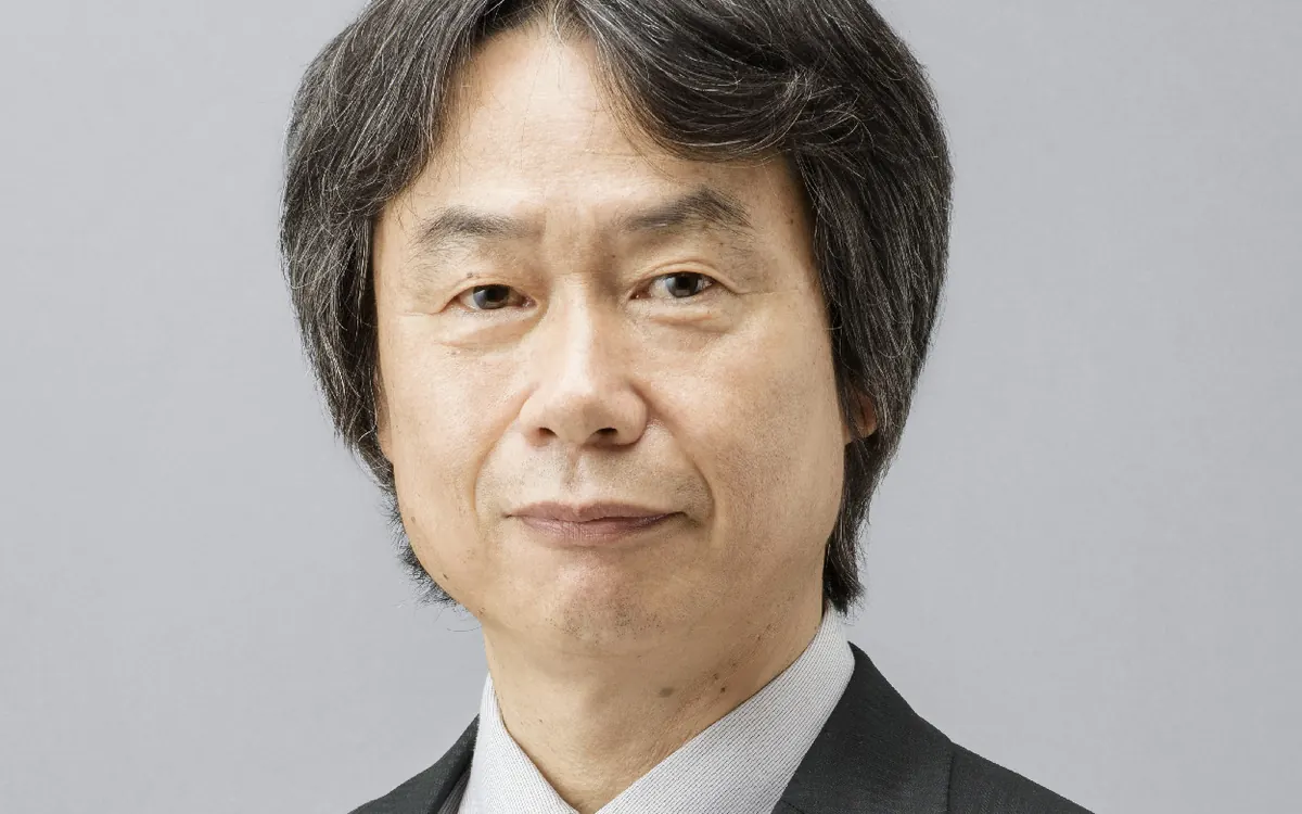 Nintendo's Shigeru Miyamoto smiling at an official event in 2015