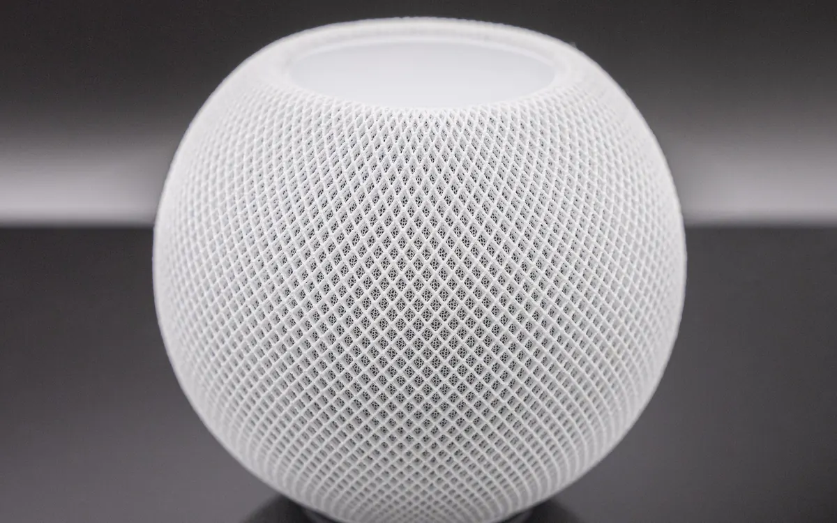 An Apple HomePod mini smart speaker, which can act as a Matter controller and Thread border router (illustrative photo)